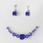 Purple Illusion Necklace & Earring Set NE