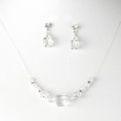 Clear Illusion Necklace & Earring Set NE