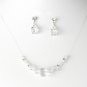 Clear Illusion Necklace & Earring Set NE