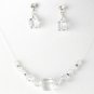 Clear Illusion Necklace & Earring Set NE