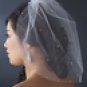 Fine Bird Cage Style Blusher Face Veil 501 with Scattered Pearls
