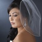 Elegant Fine Bird Cage Style Blusher Face Veil 503 with Swarovski Rhinestone Edge