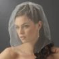 Bird Cage Style Blusher Face Veil with Scattered Swarovski Rhinestones (V 502)