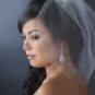 Bird Cage Style Blusher Face Veil with Scattered Swarovski Rhinestones (V 502)