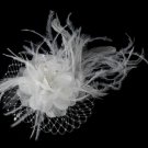 Feather Fascinator with Russian Veiling Accent HP 8211