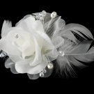 Floral Feather Bridal Hair Accent HP 8210