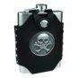 8oz Stainless Steel Flask with Skull & Cross Bones Emblem