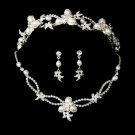 Swarovski Crystal Bridal Necklace Earring & Tiara Set NE7329-HP7808
