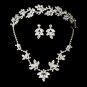 Crystal Bridal Necklace Earring & Tiara Set NE7601-HP7010