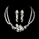Silver Freshwater Pearl Jewelry Set NE 8238