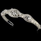 Silver and White Pearl Bridal Tiara HP 8240