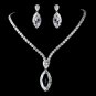 Stunning Cubic Zirconium Jewelry Set N 5067 & E 5400