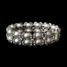 Silver Clear AB Stretch Bracelet 8481