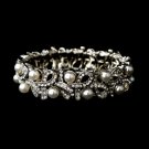 Silver White Pearl Bracelet 967