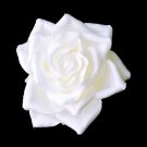 Rose Bud Bridal Flower Hair Clip 401 White, Ivory or Red