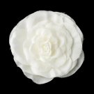 Petite Ranunculus Flower Hair Clip 406 Ivory or White