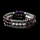 Festive Amethyst Aurora Borealis Crystal Bracelet 8503