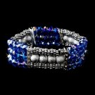 Festive Blue Aurora Borealis Crystal Bracelet 8503