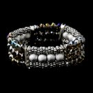 Festive Smoked Aurora Borealis Crystal Bracelet 8503
