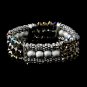 Festive Smoked Aurora Borealis Crystal Bracelet 8503