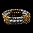 Festive Topaz Aurora Borealis Crystal Bracelet 8503