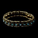 Gold Aqua Stretch Bracelet 8517