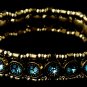 Gold Aqua Stretch Bracelet 8517