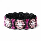 Luminescent Pink Crystal Fashion Bracelet 8539