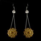 Topaz Beaded Ball Earring Set 8551