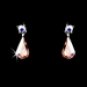 Silver Aurora Borealis Necklace Earring Set 71562