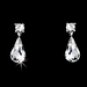 Silver Clear Necklace Earring Set 71562