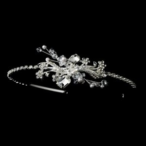 Silver Clear Headpiece 6728
