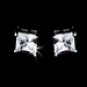 Silver Clear CZ Necklace Earring Set 11995
