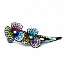 Rainbow Crystals Mixed with Clear Aurora Borealis Crystals 464