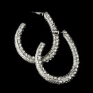 Smoked to Black Mix on Black Hoop Earring Set 8542