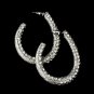 Smoked to Black Mix on Black Hoop Earring Set 8542