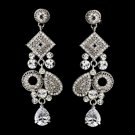 Silver Clear Earring Set 1062