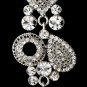Silver Clear Earring Set 1062