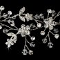 Silver Clear Necklace Earring Set 9785