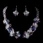 Pink Necklace Earring Set 8548