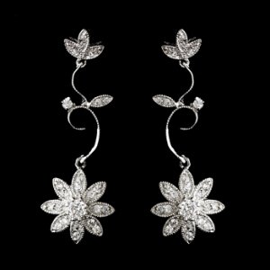 Silver Clear Earring Set 1774