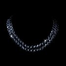 Glistening Two Row Swarovski Necklace N-8143