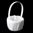 Flower Girl Basket 9 White
