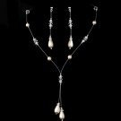 Necklace Earring Set NE 8357 Ivory