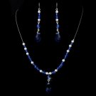 Necklace Earring Set NE 8354 Blue