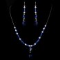Necklace Earring Set NE 8354 Blue