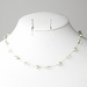 Silver Mint Necklace Earring 7220