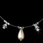 Necklace Earring Set NE 8351 Silver Ivory