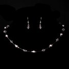 Light Amethyst Necklace Earring 7220