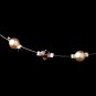 Silver Pink Necklace Earring 7220